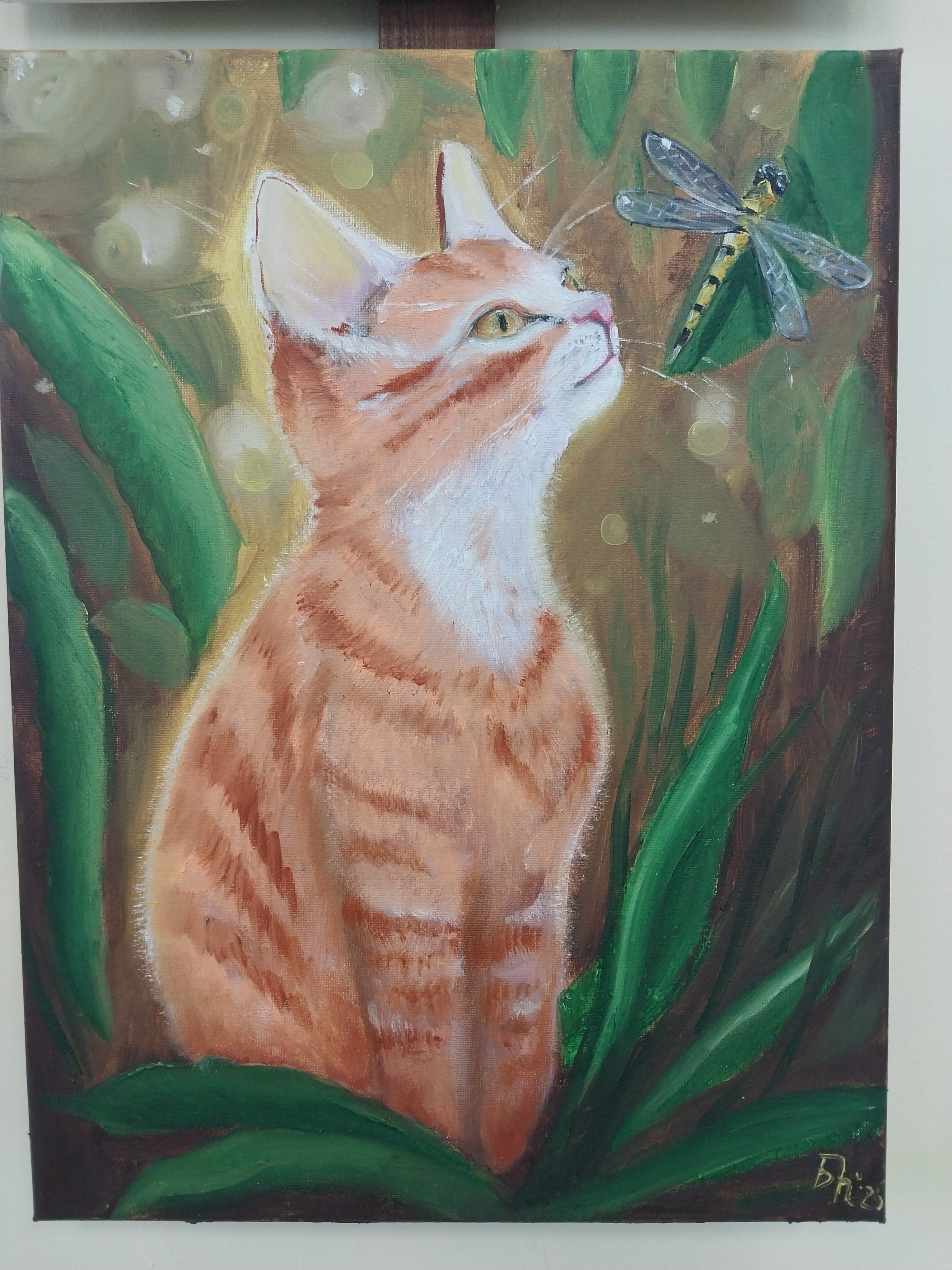 картина "рыжий котенок"